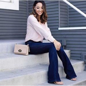 NWOT Banana Republic Dark Rinse Silah Flared Jeans